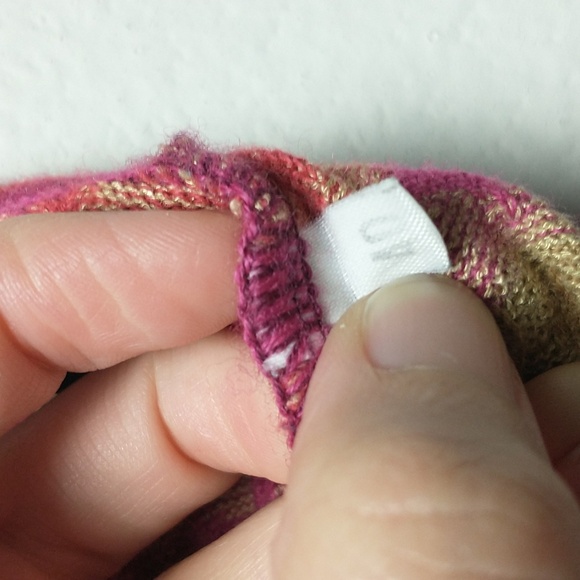 Missoni Womens Wool Blend Retro Striped Geometric V Neck Long Sleeve Sweater 40 - Picture 9 of 9